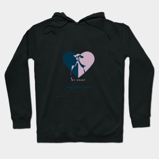 Couple, love, tenderness, valentine's day desigh Hoodie